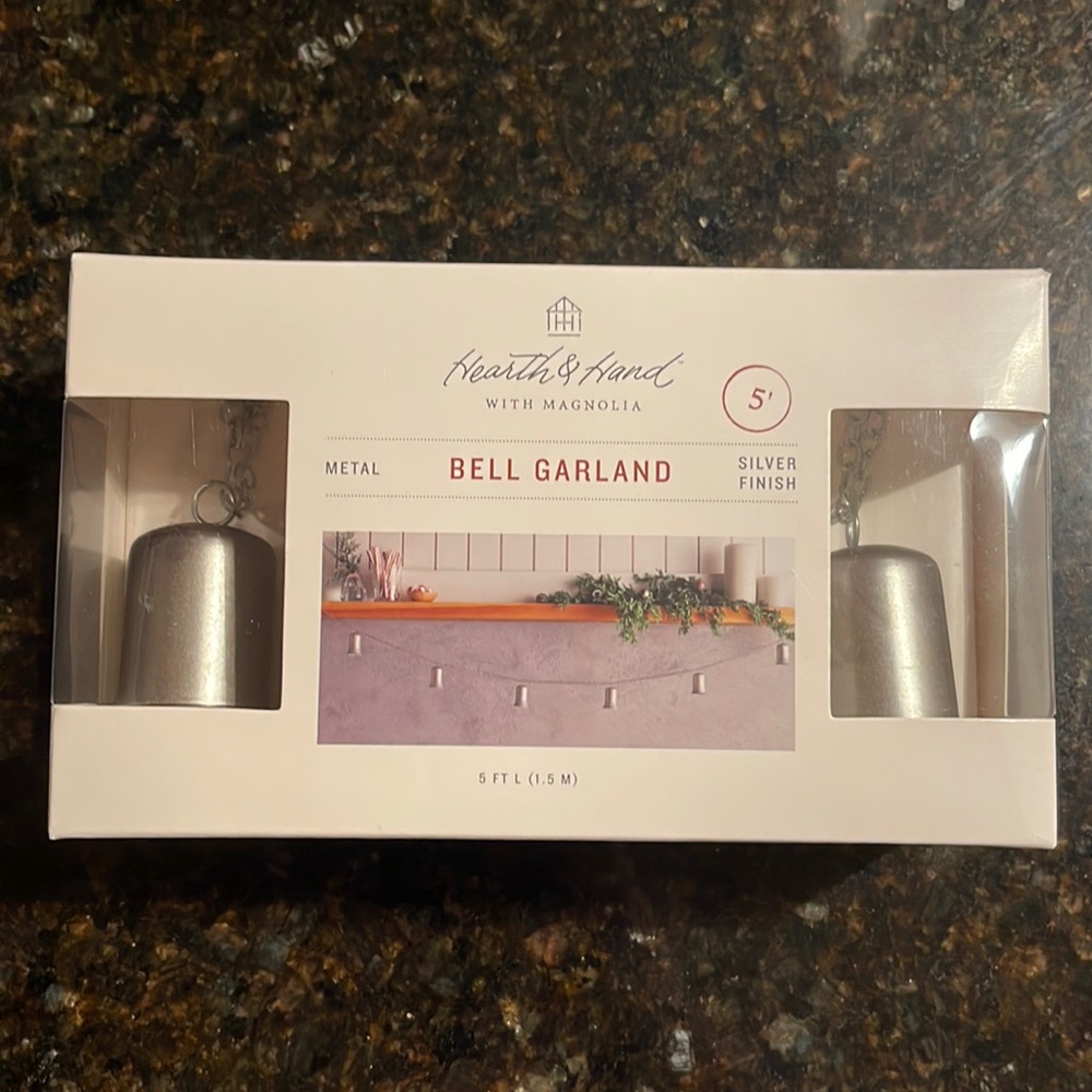 Hearth & Hand Metal Bell Garland new in box